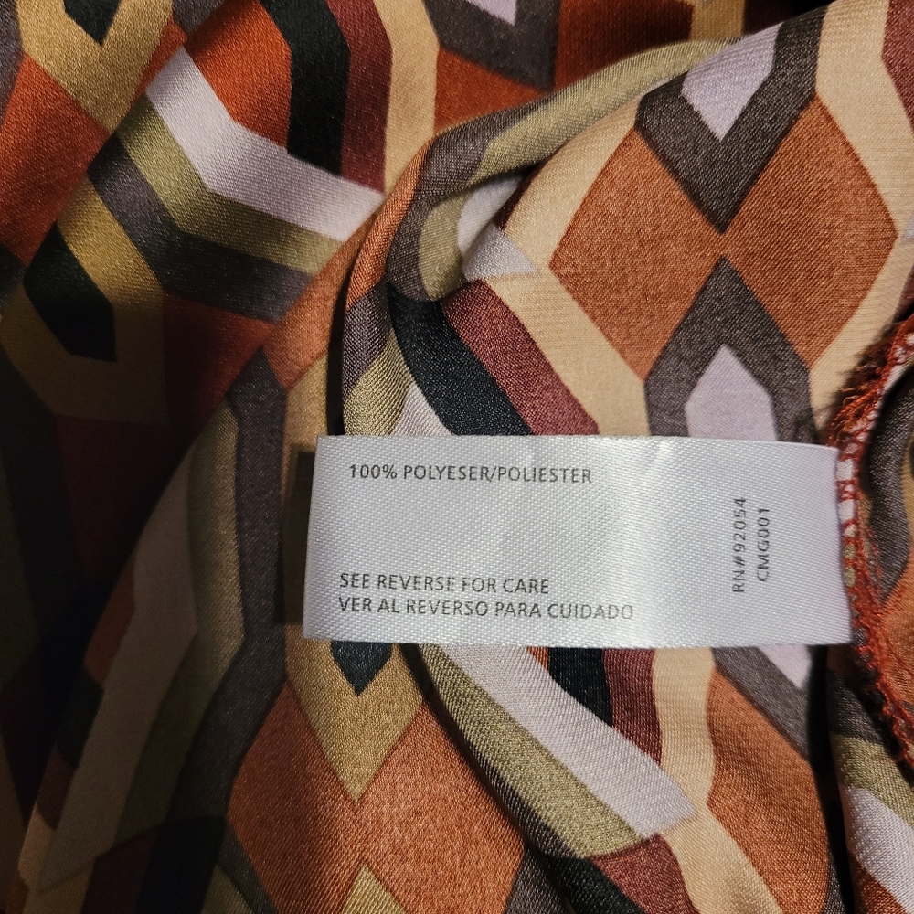 Geometric Patterned Tunic- Multicolor - image 8